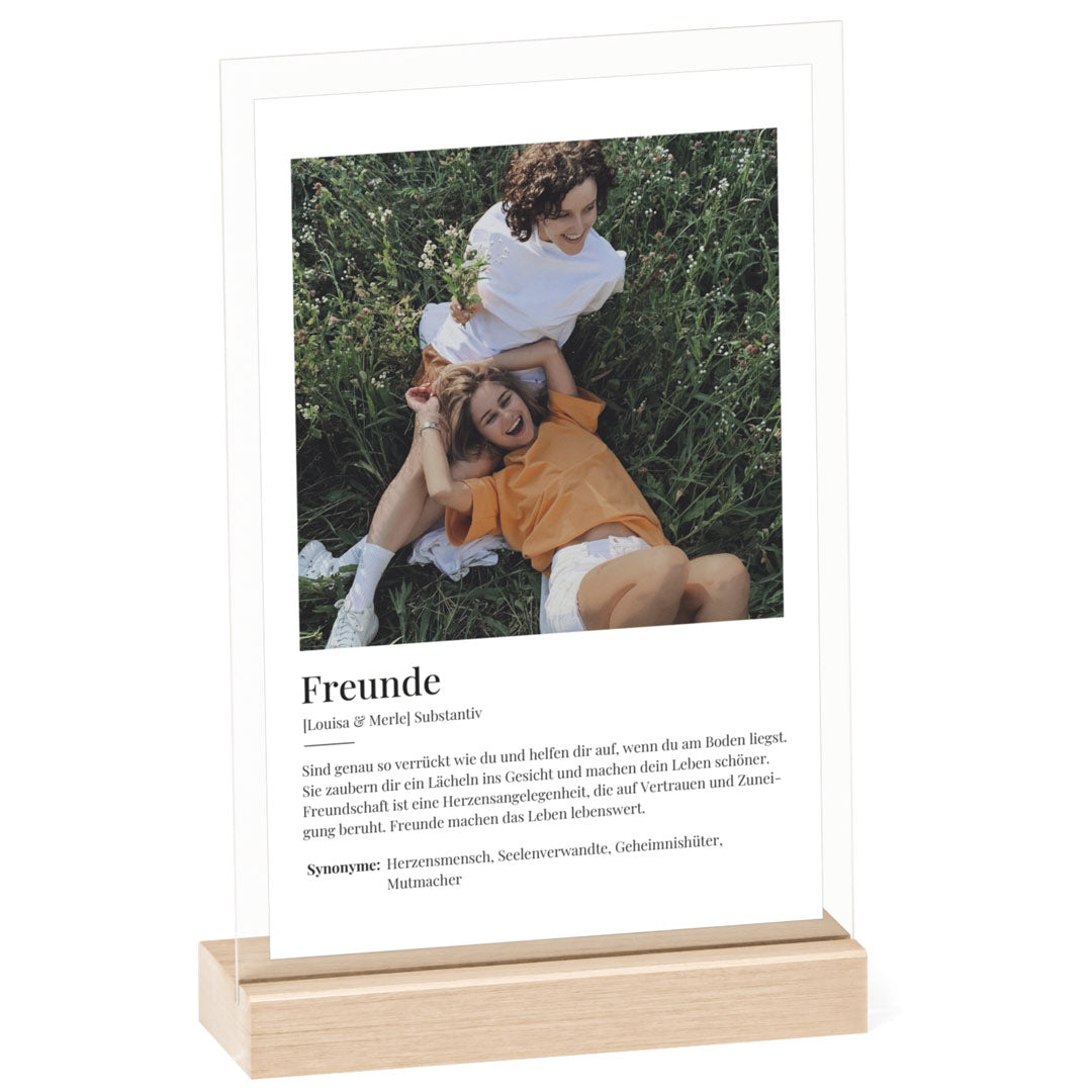 personalisiertes acrylglas geschenk freunde