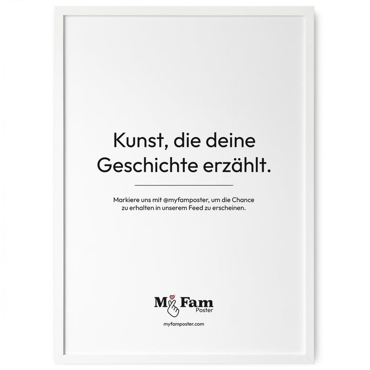 bilderrahmen weiss 40x60 my fam poster