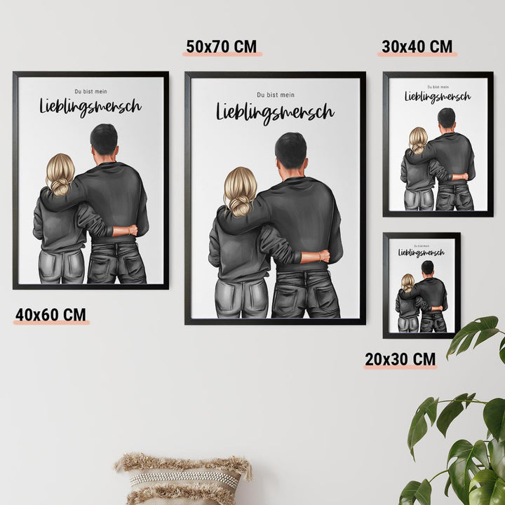 personalisiertes poster pärchen