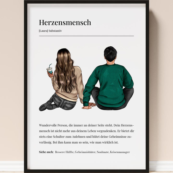 personalisiertes poster für paare