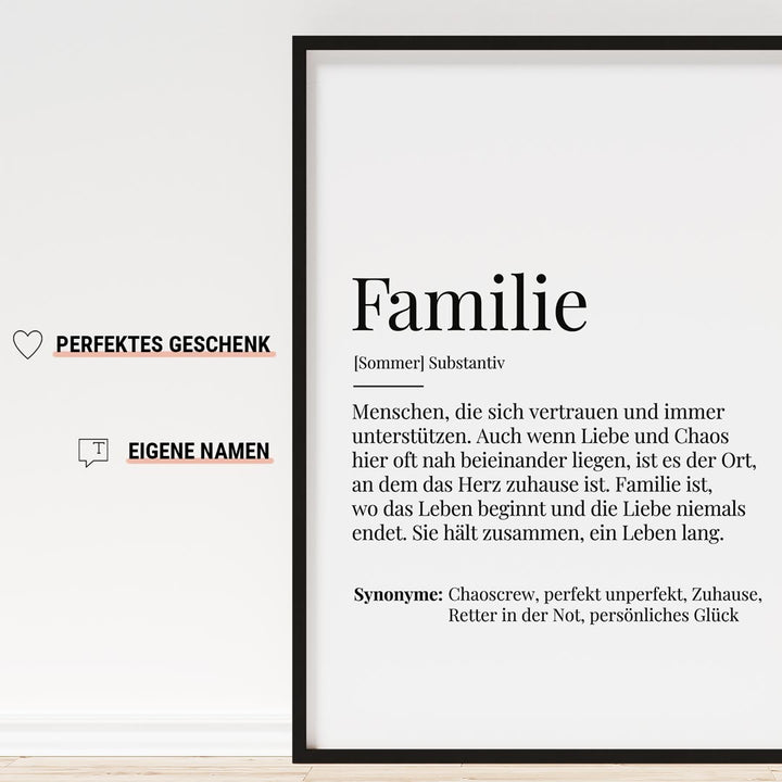 familienposter selbst gestalten