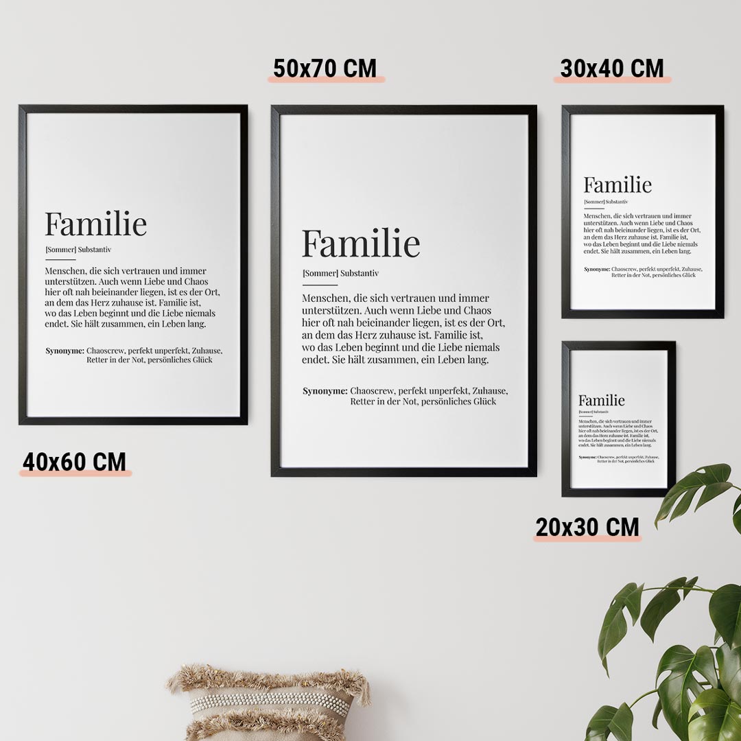 familienposter familie