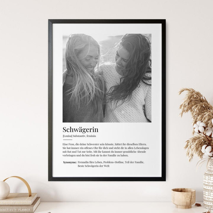 geschenkidee schwägerin definition poster