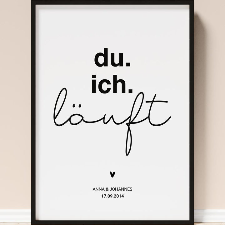 geschenk freund freundin poster liebe