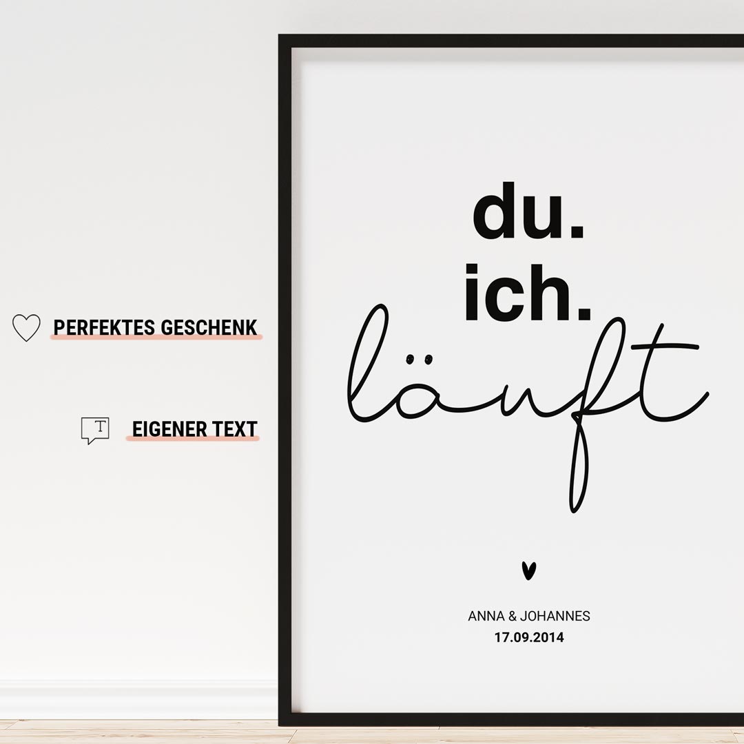 du ich läuft poster