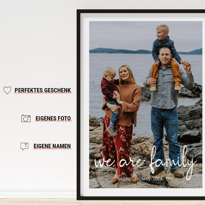 geschenk für familie poster