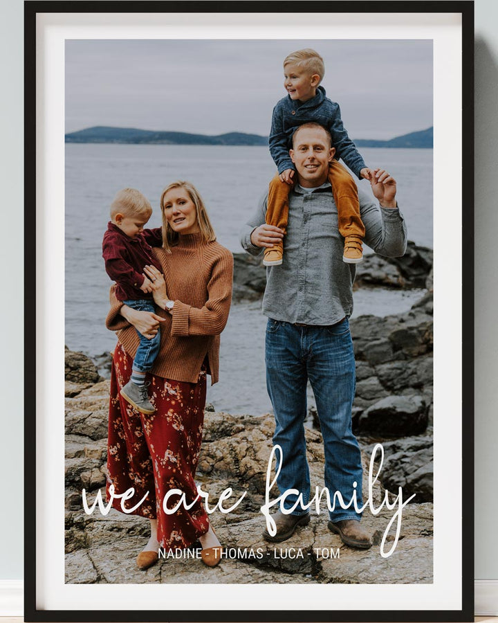 geschenkidee familie family poster