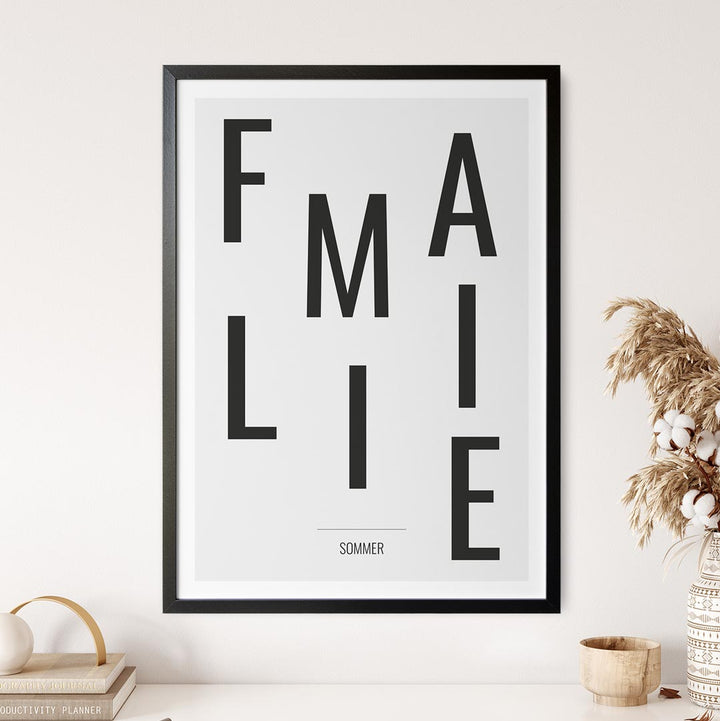 personalisiertes familienposter