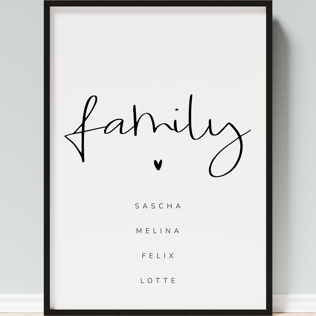 familienposter gestalten