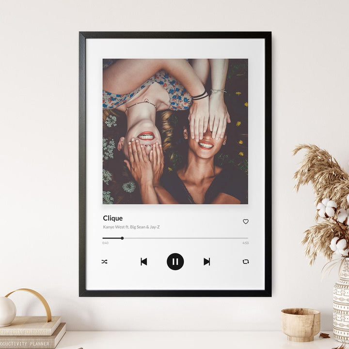 spotify fotoposter geschenk