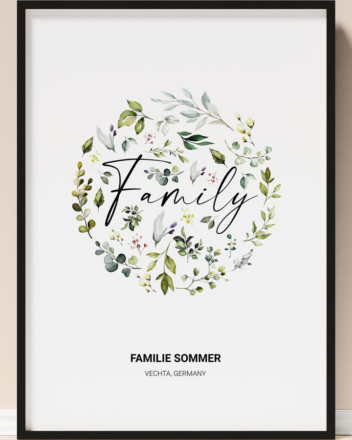 floral family poster