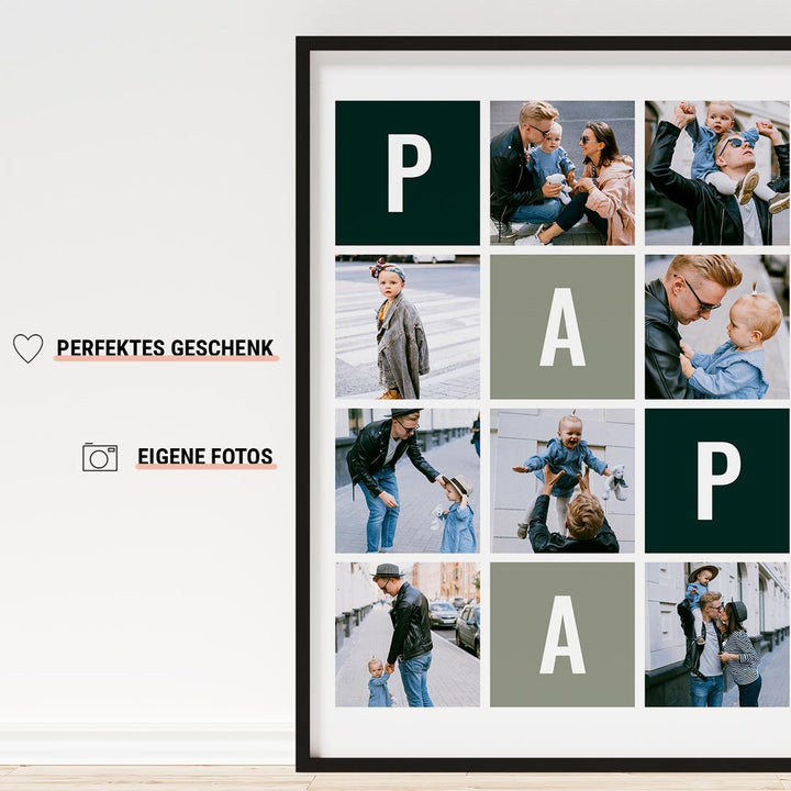 geschenk für papa collage