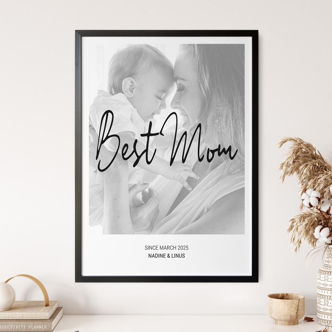 best mom fotoposter geschenk