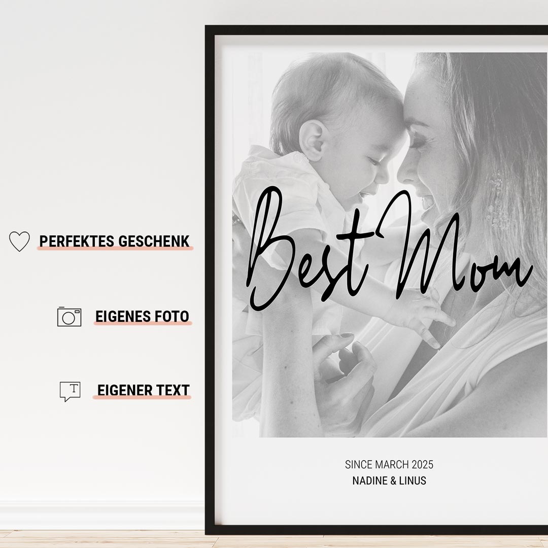 geschenk für mama foto poster