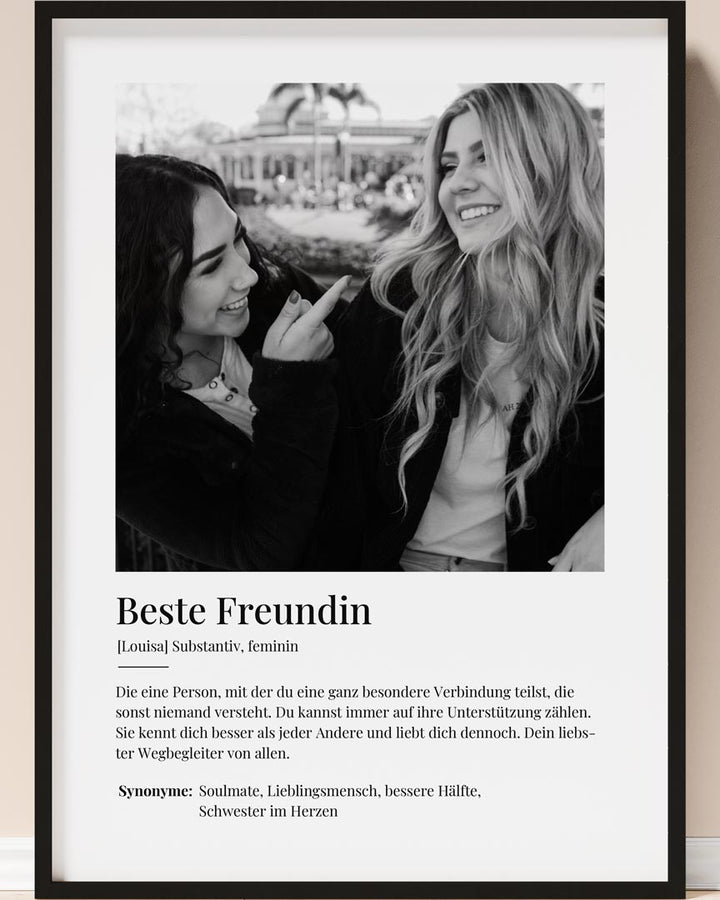 definition beste freundin poster