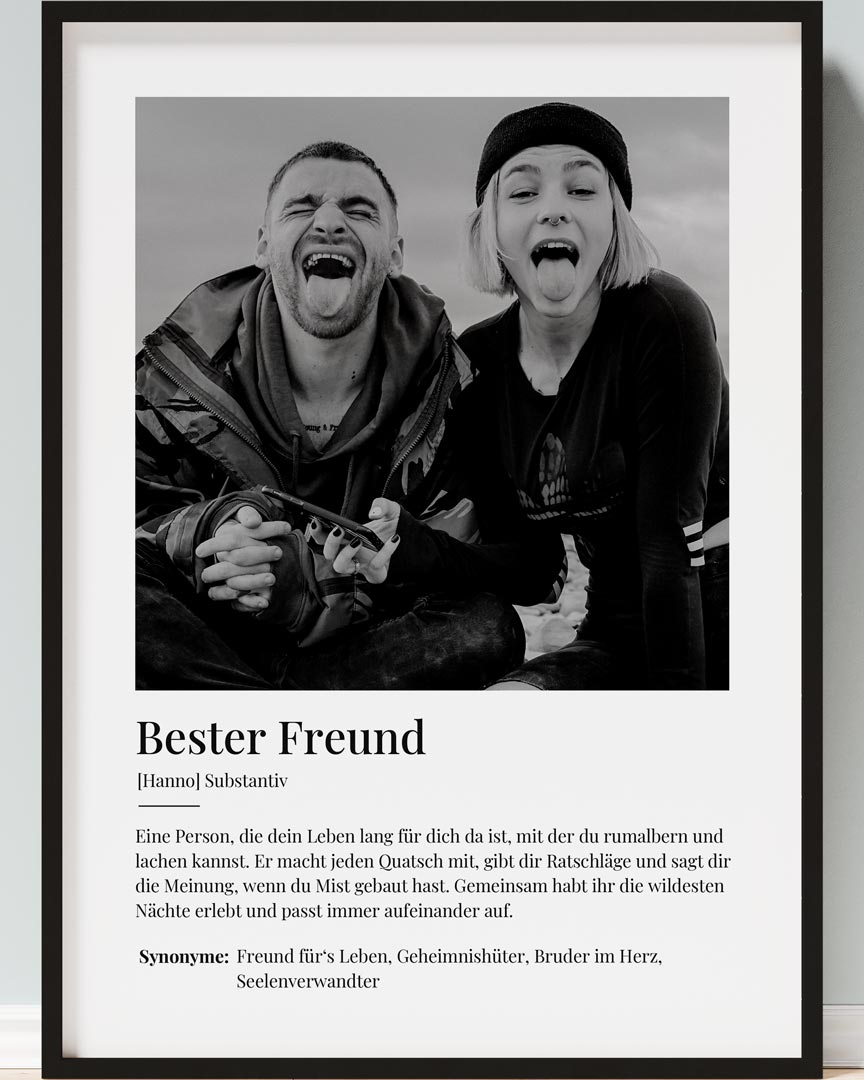 definition bester freund poster