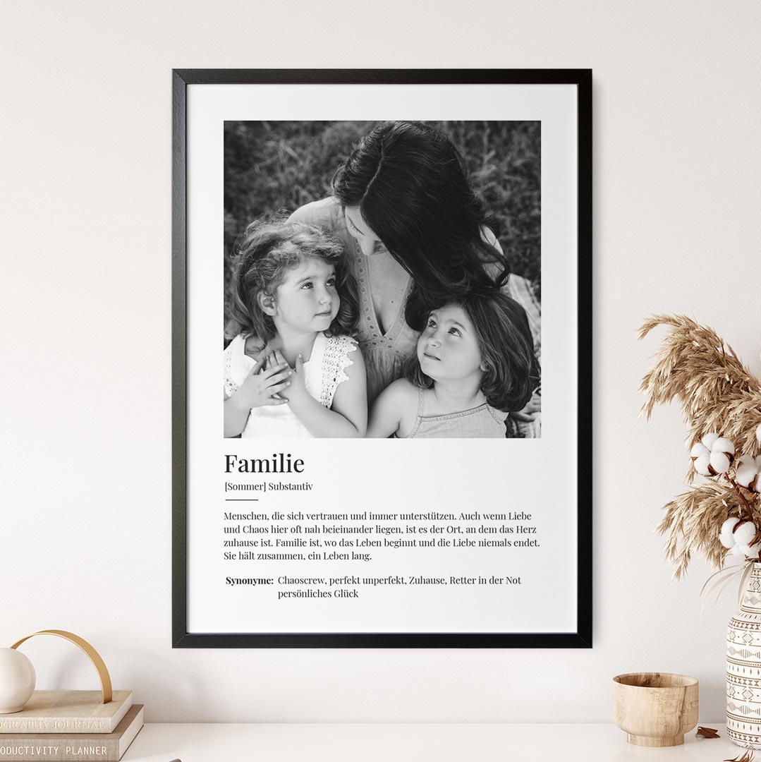 fotogeschenk familie poster