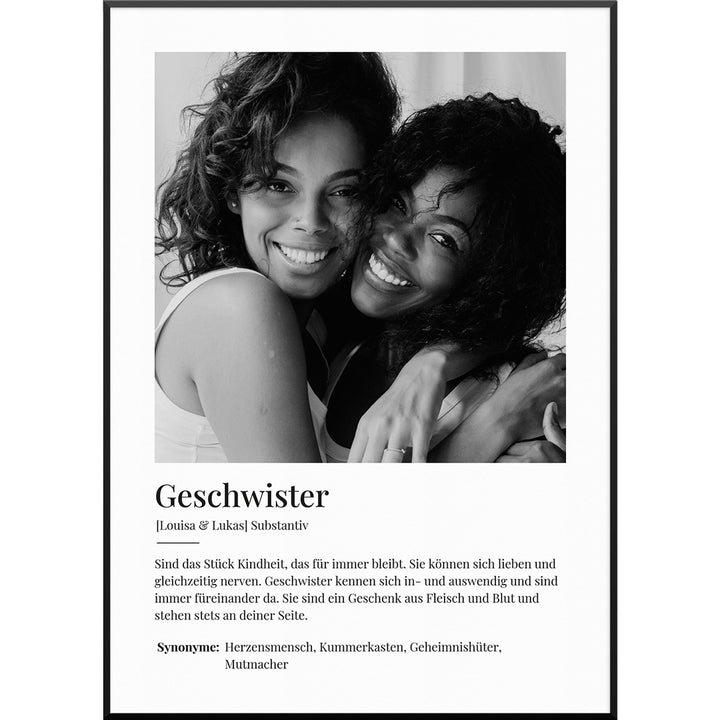 personalisiertes bruder schwester geschenk