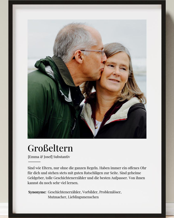 personalisiertes geschenk für oma und opa