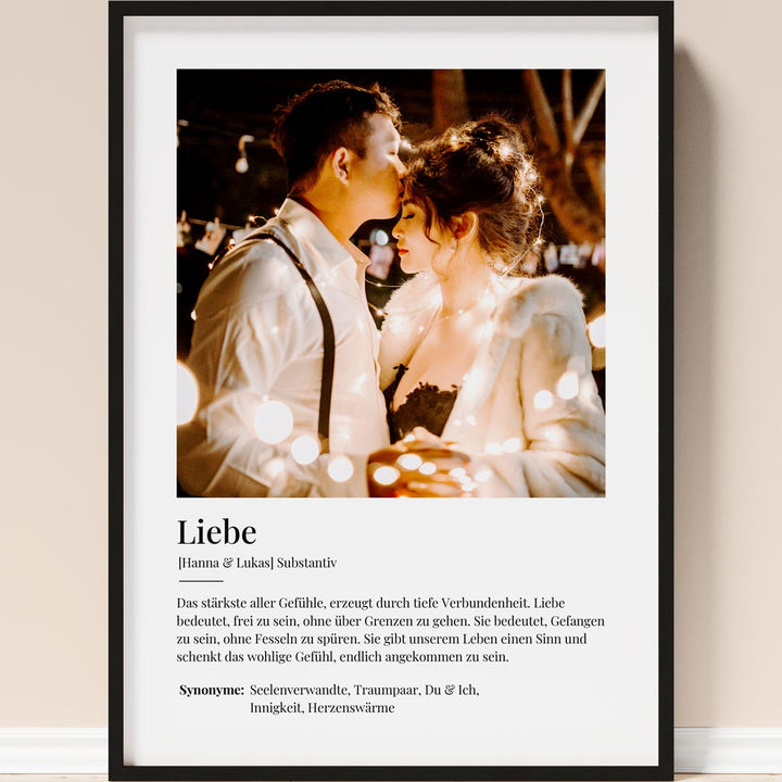 geschenk für partner poster liebe