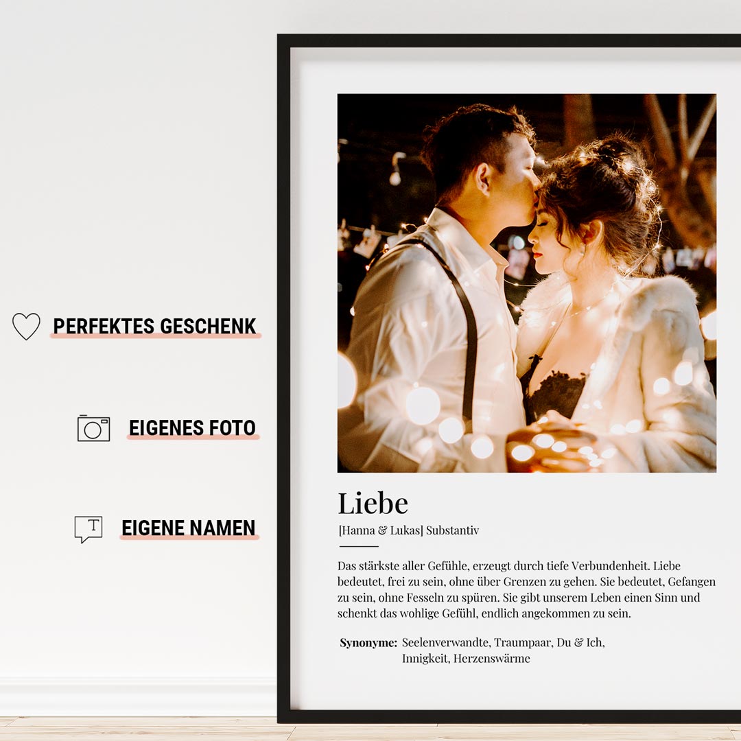 personalisiertes geschenk für partner poster