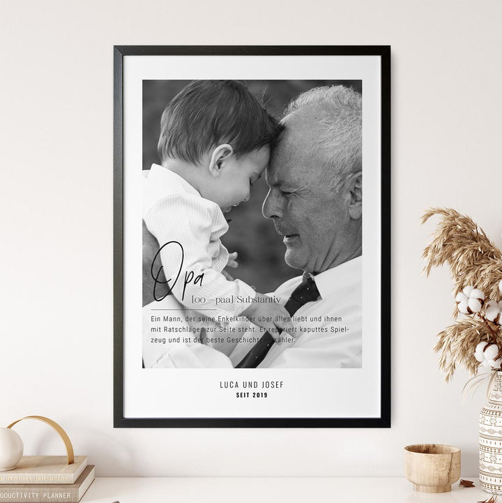 geschenkidee opa poster