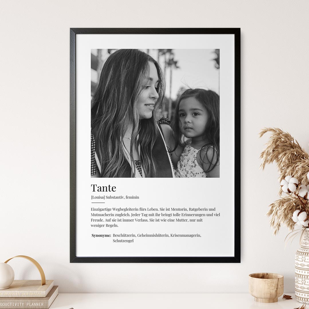 fotogeschenk tante poster