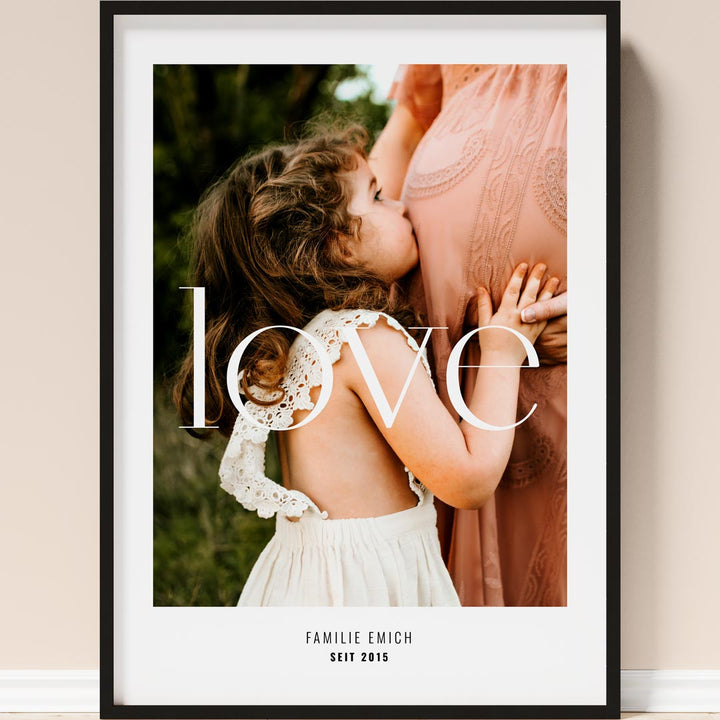 geschenk für familie partner liebe poster