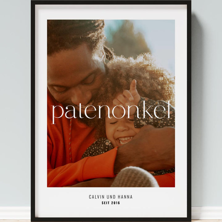 geschenk für patenonkel poster