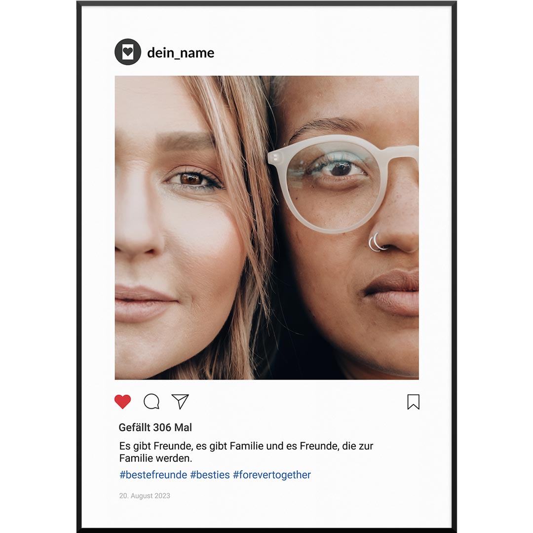 instagram poster personalisiert