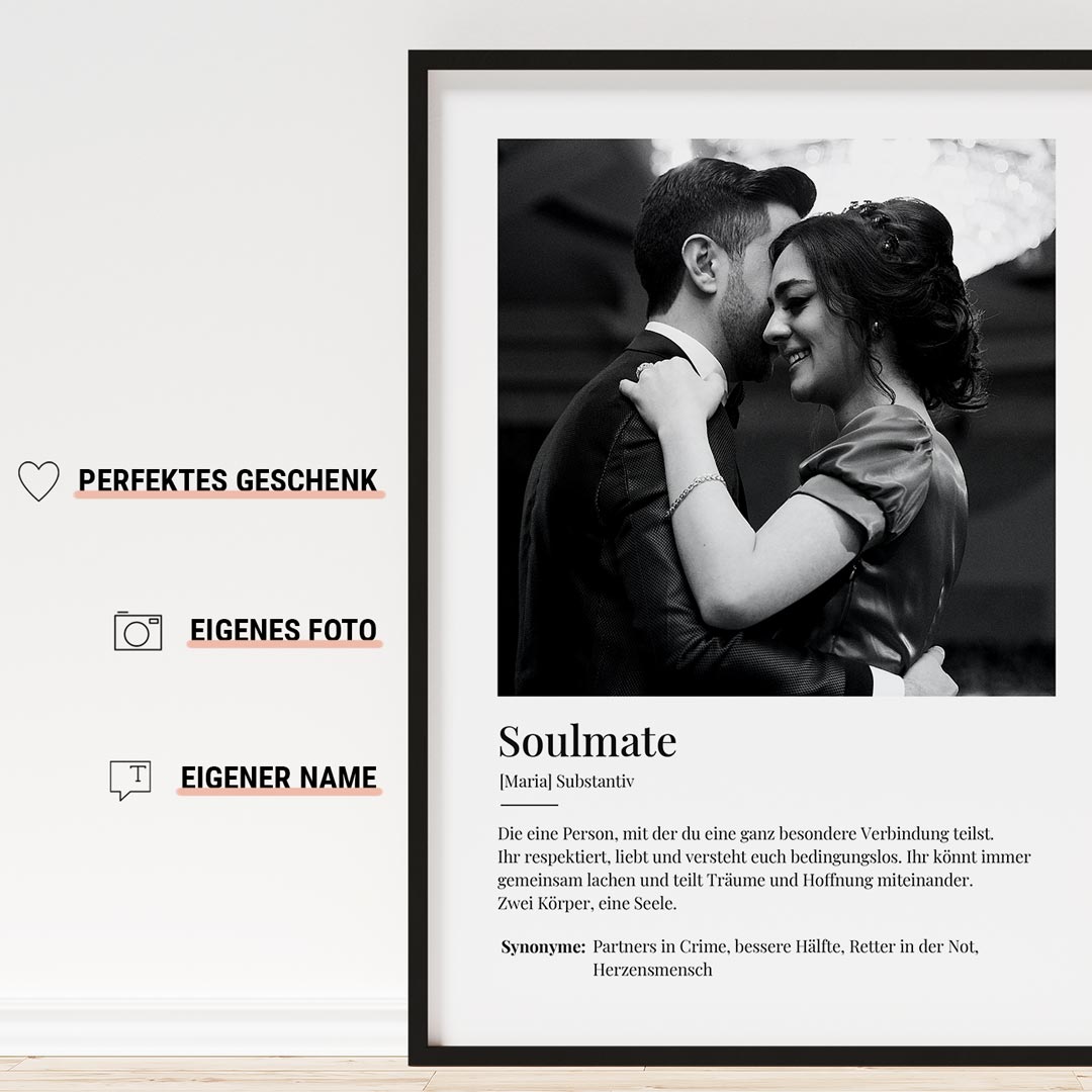 poster definition soulmate geschenk