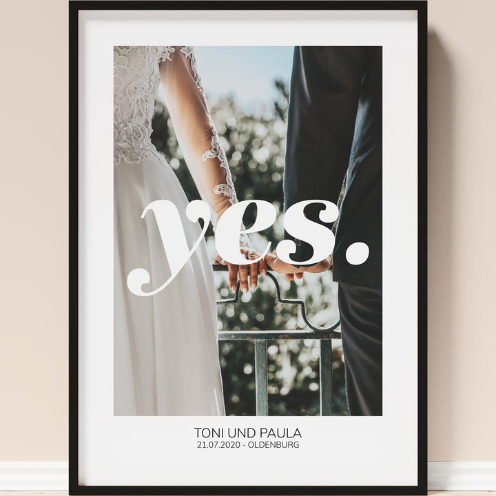 geschenk zur hochzeit poster