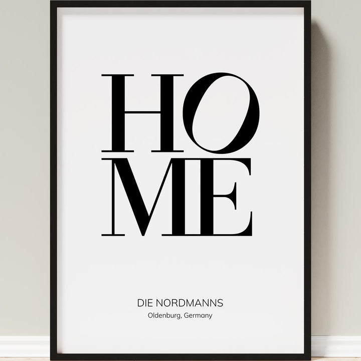 home letters poster