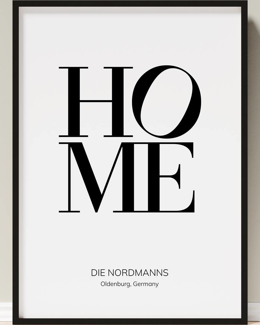 poster familie home letters