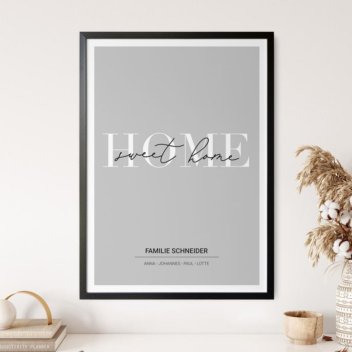 home sweet home familienposter