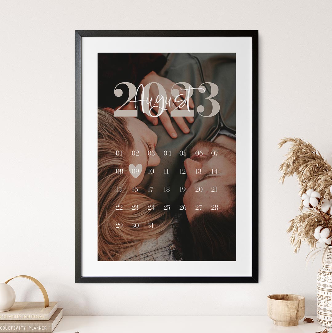 geschenk zur hochzeit datum poster