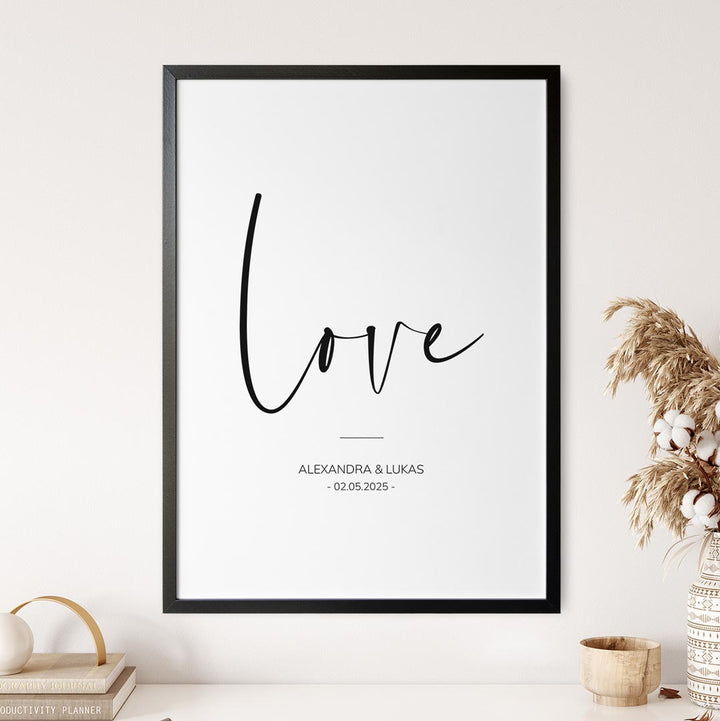 geschenk für liebe freund freundin poster