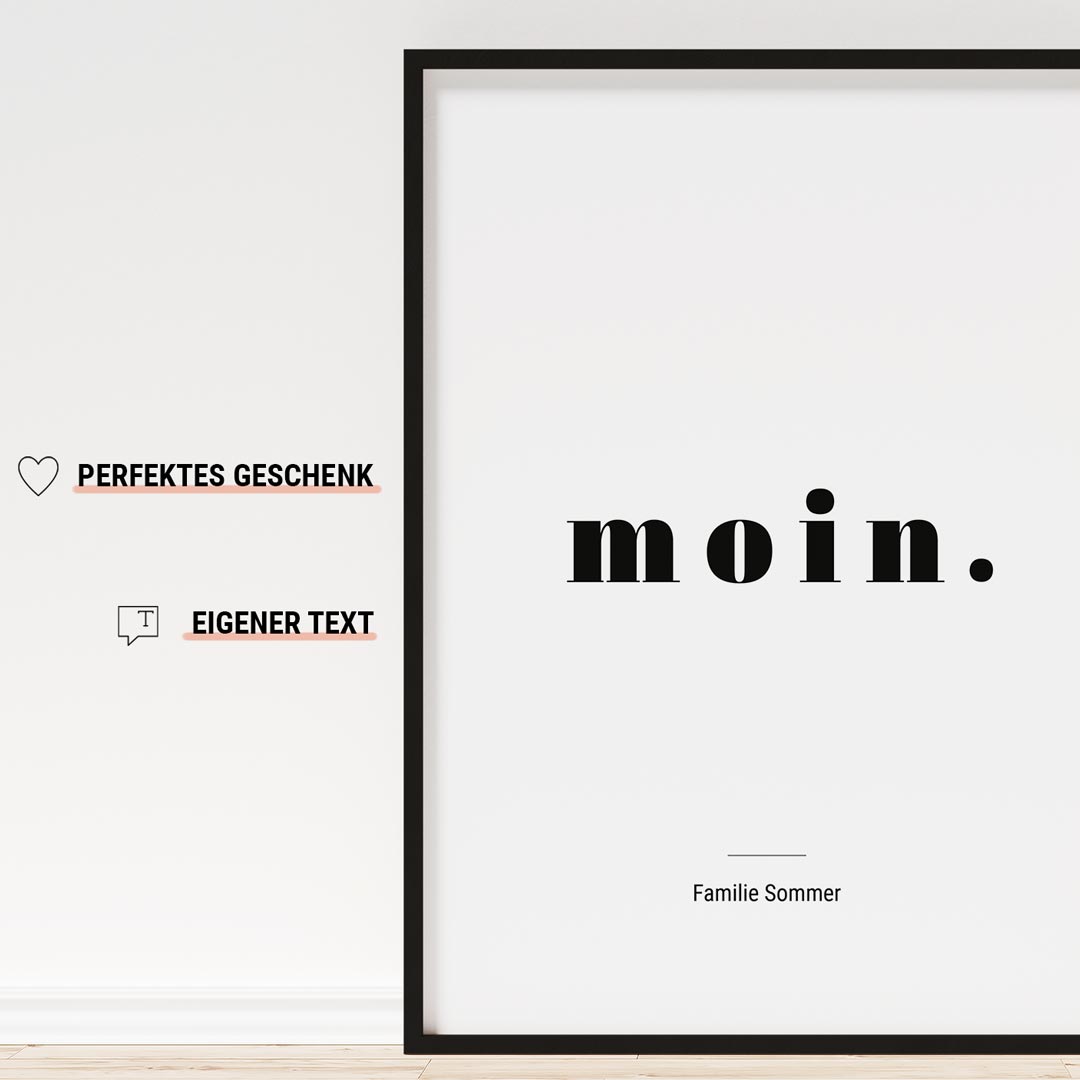 moin poster personalisiert