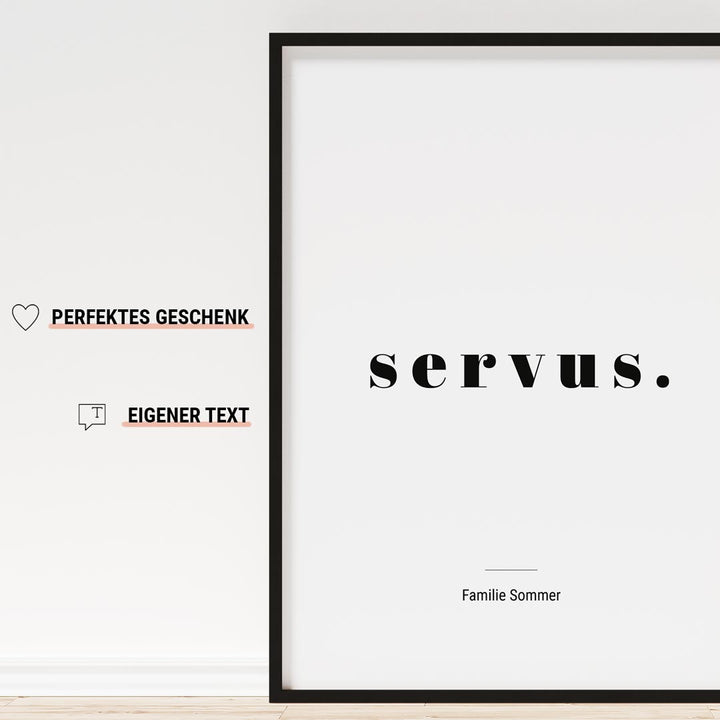 servus poster personalisiert