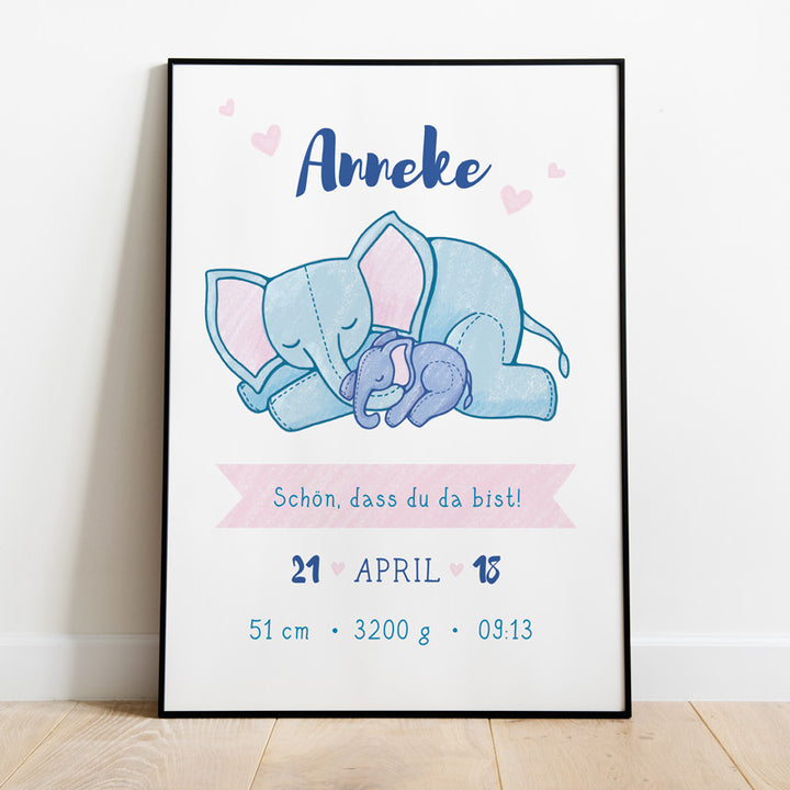 myfamposter kinderzimmer poster elefant