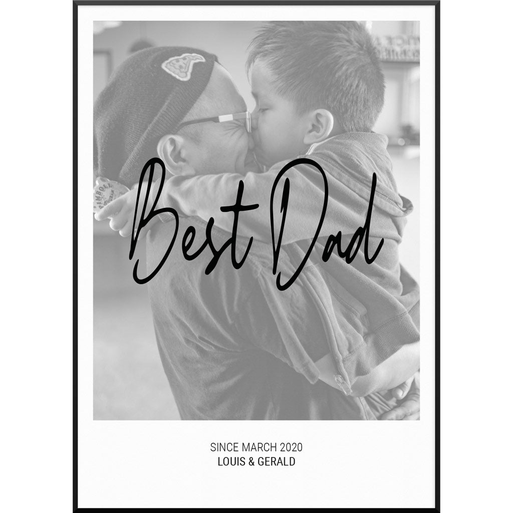 best dad papa fotoposter