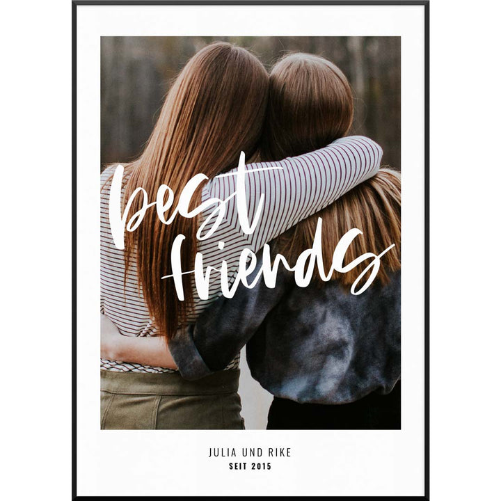 best friends beste freundin poster geschenk