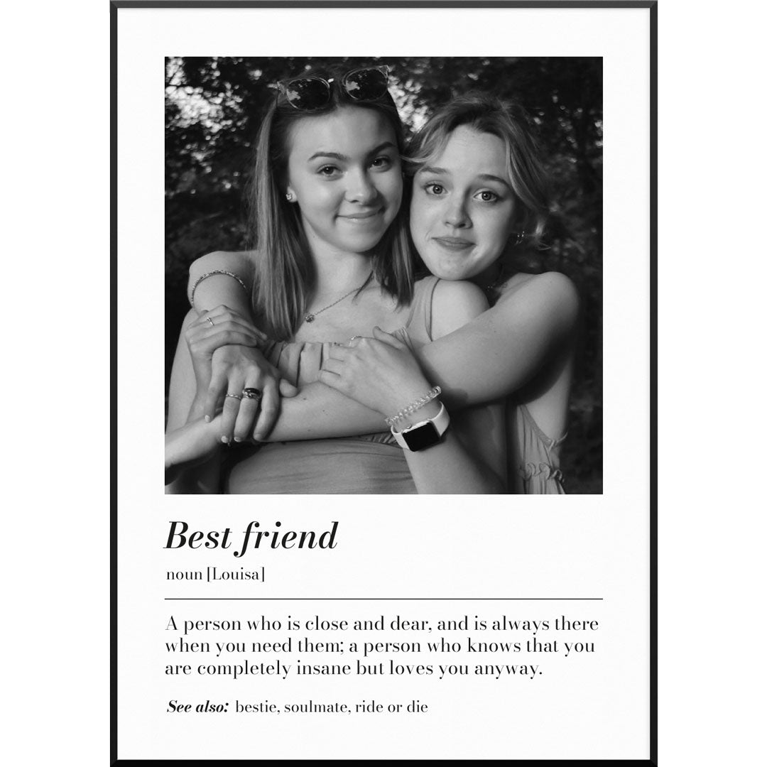 fotogeschenk poster definition best friend