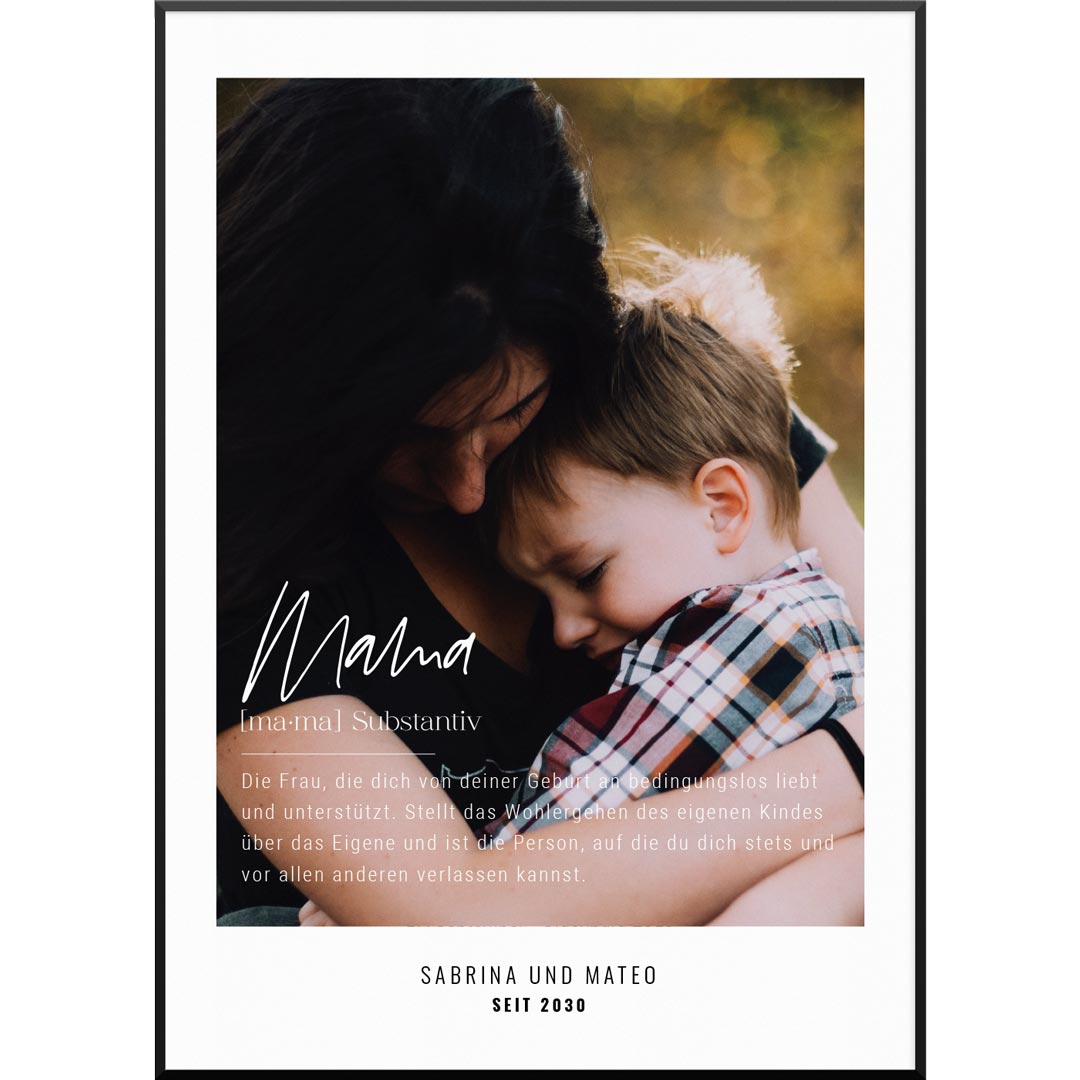 fotoposter geschenk mama muttertag