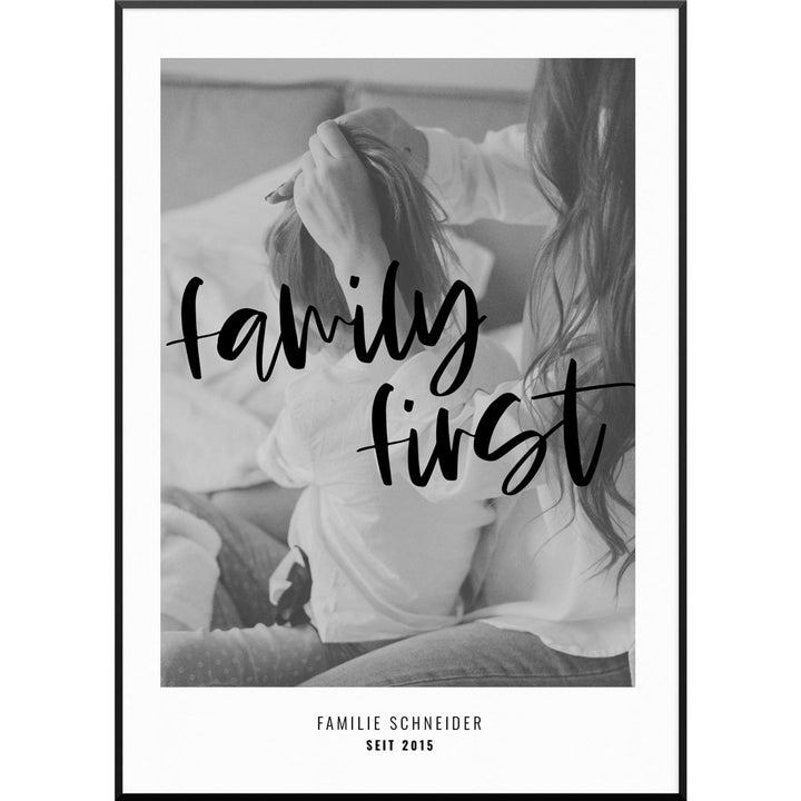 family first familienposter geschenk poster