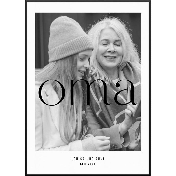 geschenk oma poster