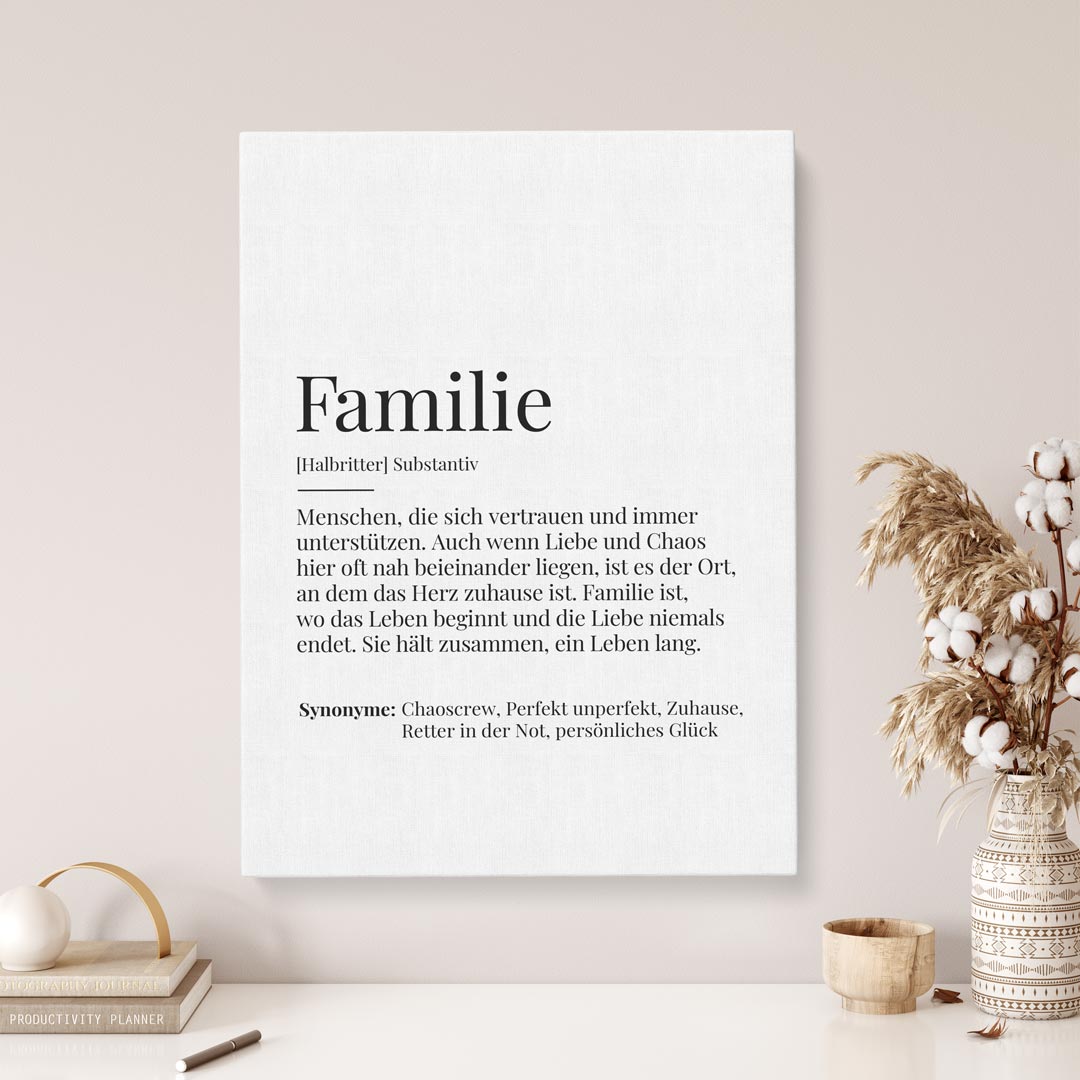 leinwandbild personalisiert geschenk familie