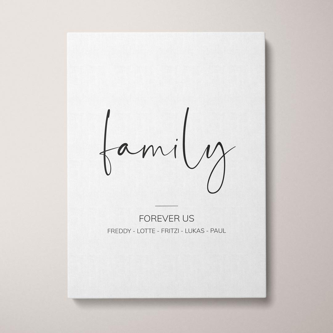 leinwandbild familie family geschenk