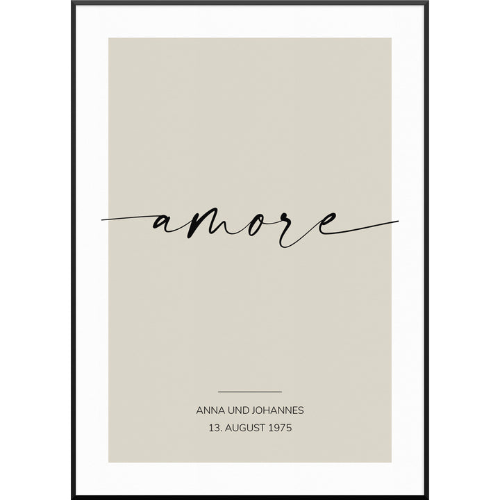 amore hochzeitsposter personalisierte poster